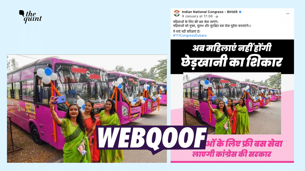 Congress Punjab Poll Campaign Uses Photos of BJP Govt's 'Pink Bus' Scheme