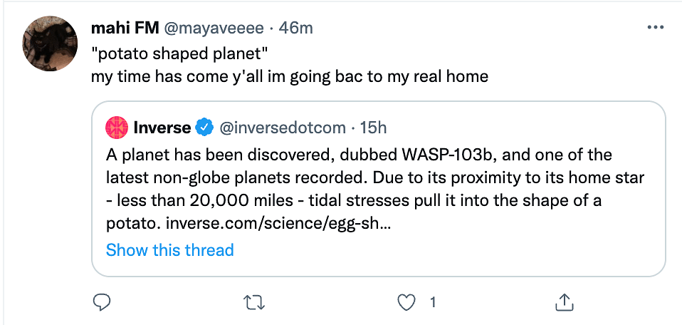 The planet is named WASP-103b and was recently found by a few astronomers.