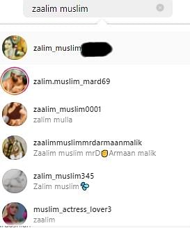 A quick Instagram search of some of the usernames shows how this abhorrent behaviour exists across communities.