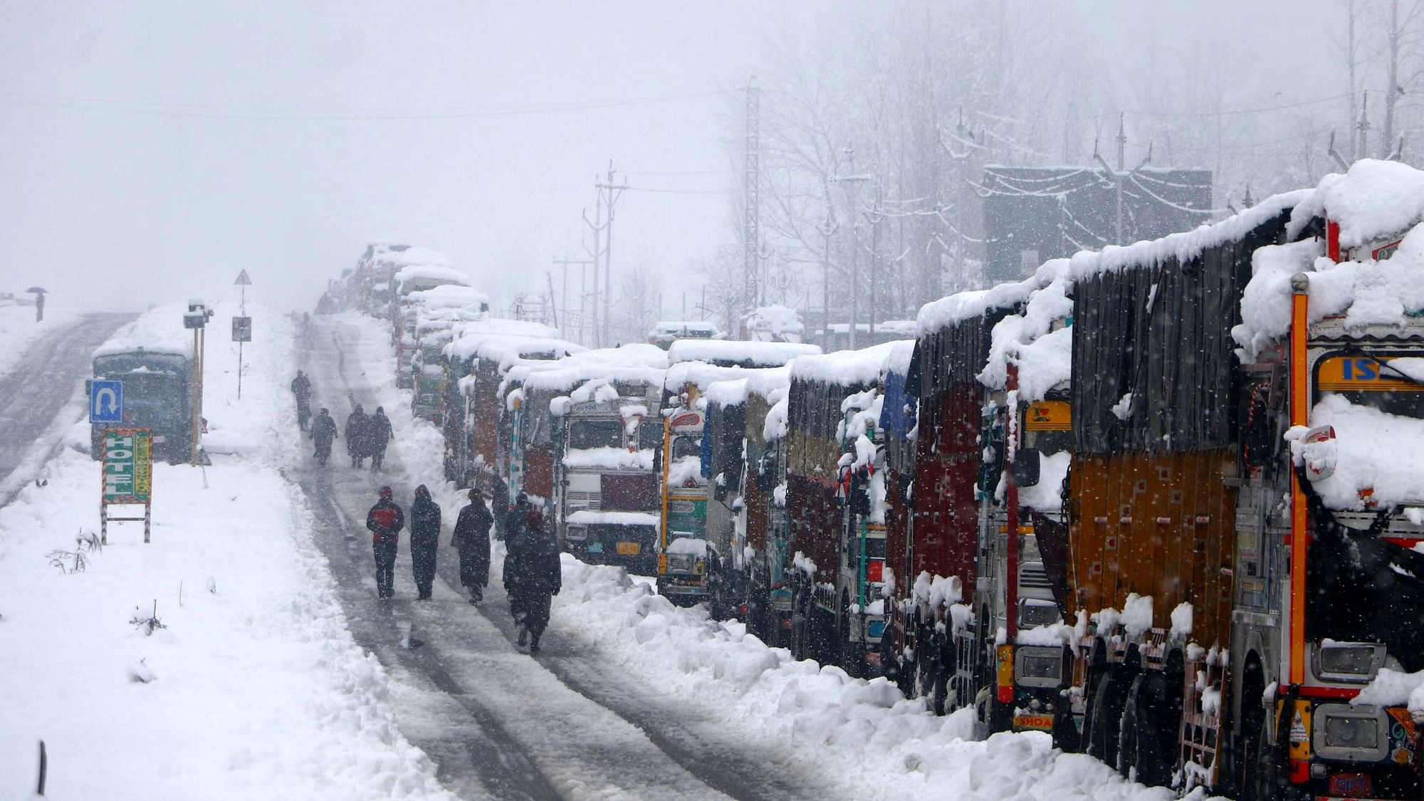 <div class="paragraphs"><p>Normal life was thrown out of gear as the Kashmir Valley was hit by fresh snowfall on Saturday, 8 January.</p></div>