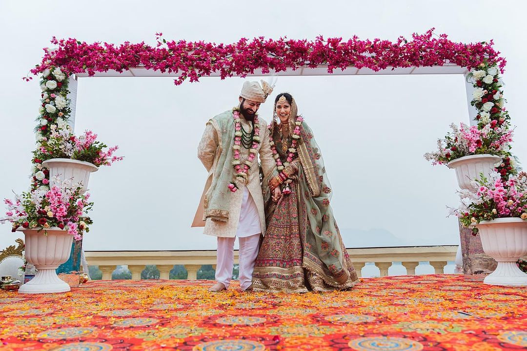 Actor Mohit Raina weds Aditi, posts photographs on social media.