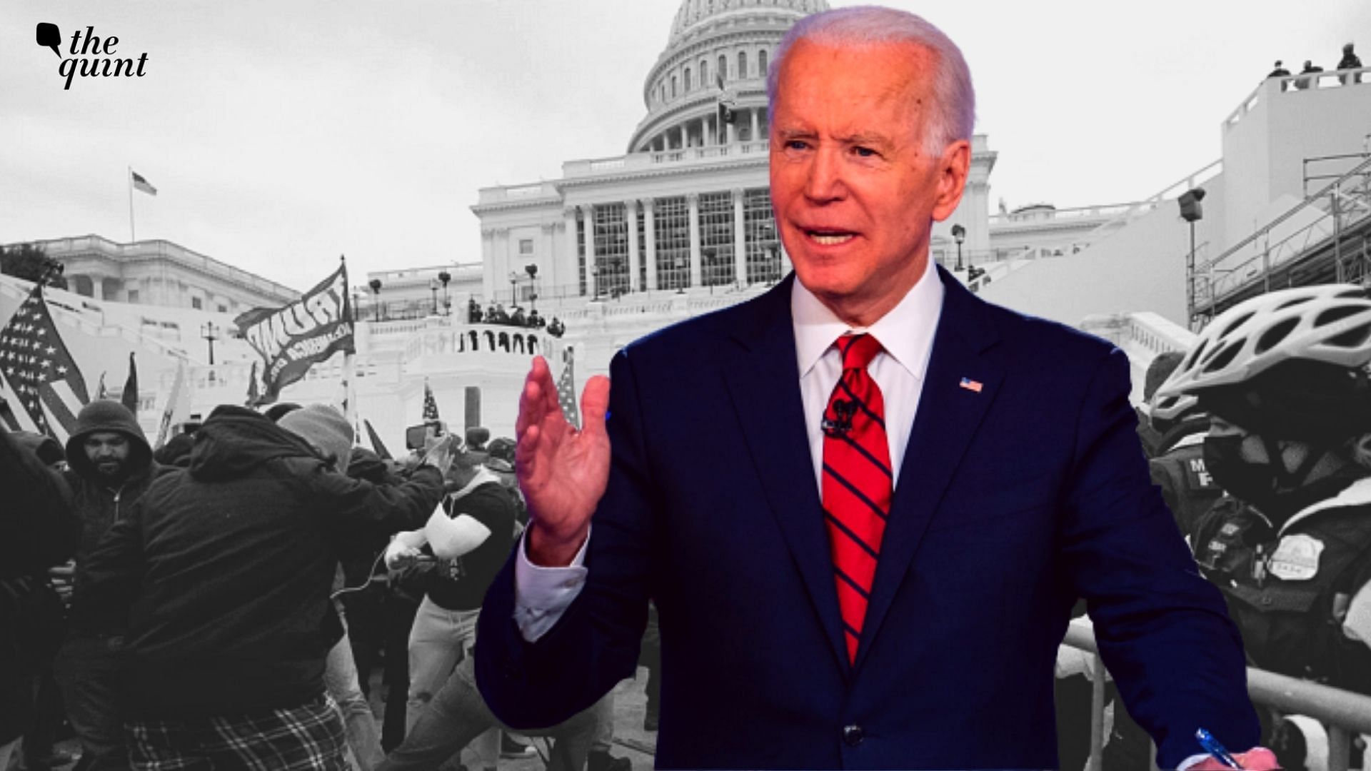 <div class="paragraphs"><p>Without taking names, US President Joe Biden went on to lambast a “former President of the United States” – an evident reference to previous US President Donald Trump who was still in power at the time of the capitol attack.</p></div>