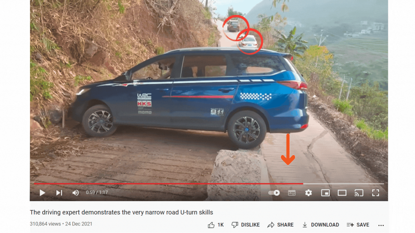 <div class="paragraphs"><p>A link to the video can be found <a href="https://www.youtube.com/watch?v=2EPoSuMg2X4&ab_channel=DrivingSkill">here</a>.</p></div>
