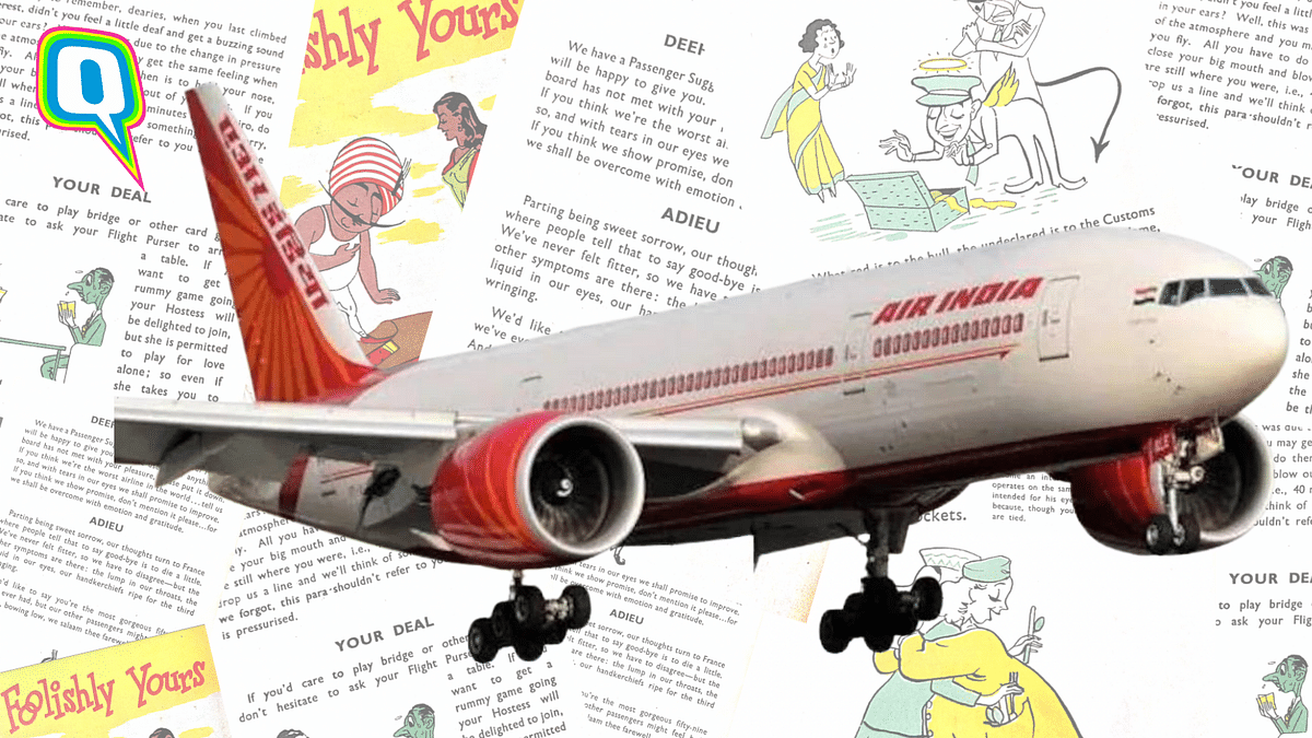 Booklet Given in Air India Planes Back in the Day Shows the Airline's Witty Side