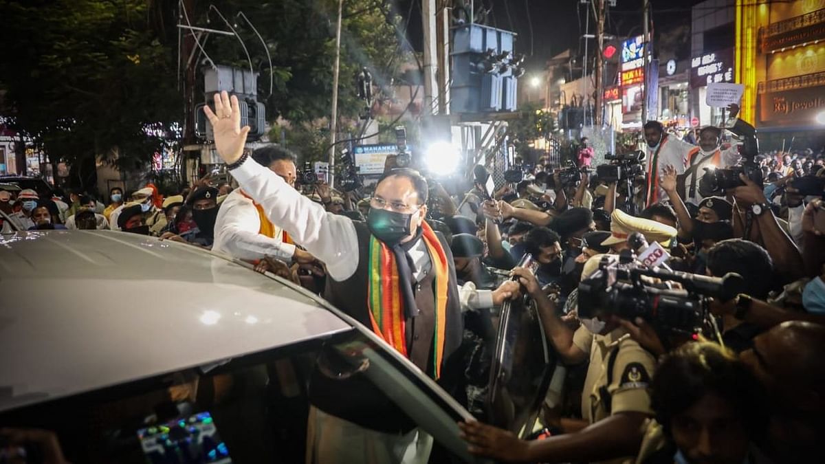 ‘KCR Has Lost His Mental Balance’: Nadda Protests Arrest of Telangana BJP Chief
