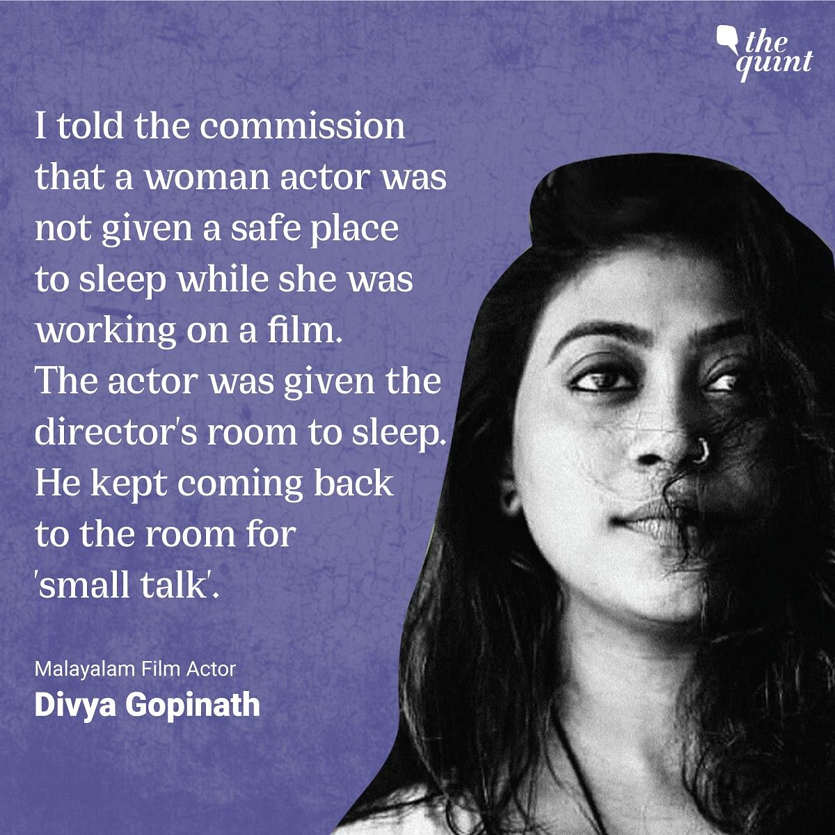 Divya Gopinath says she is speaking up to make Hema Committee reveal its findings and recommendations.