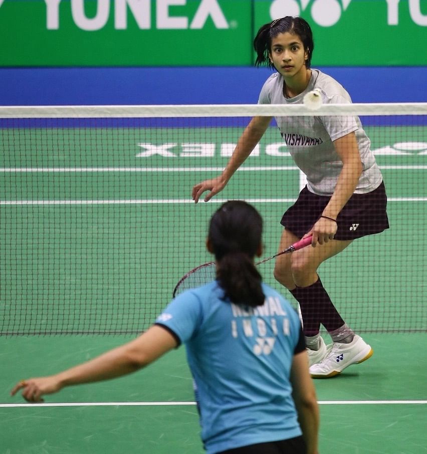 <div class="paragraphs"><p>20-year-old Malvika Bansod defeated Saina Nehwal in the second round of the 2022 India Open.</p></div>