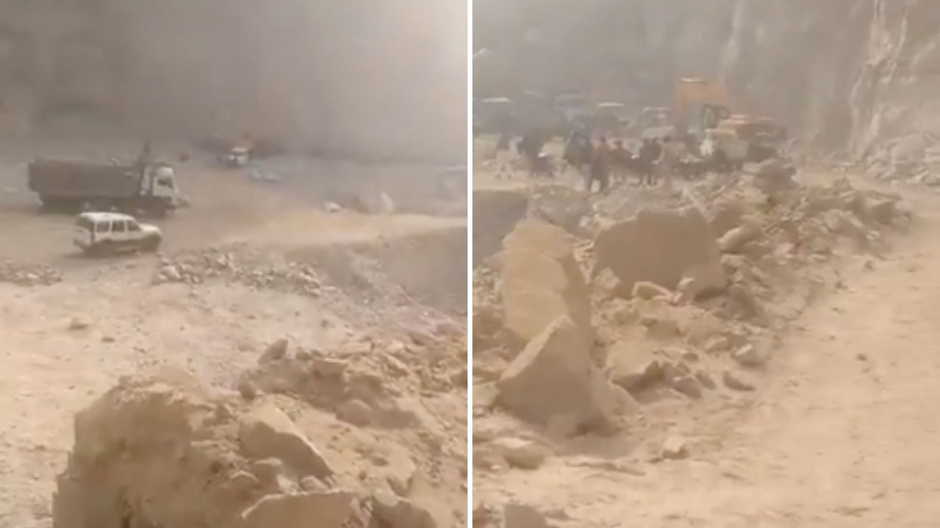 <div class="paragraphs"><p>Four people have been killed and several are feared trapped after a landslide at a mining quarry in Haryana's Bhiwani on Saturday, 1 January.</p><p><br></p></div>