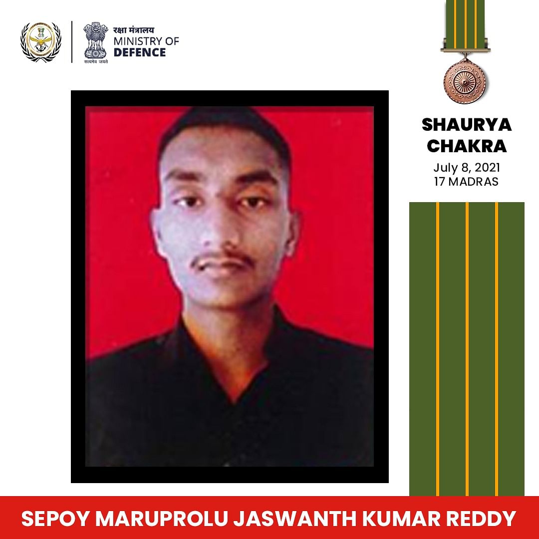 Six Shaurya Chakras were bestowed on Army personnel for displaying courage in their service to the nation.