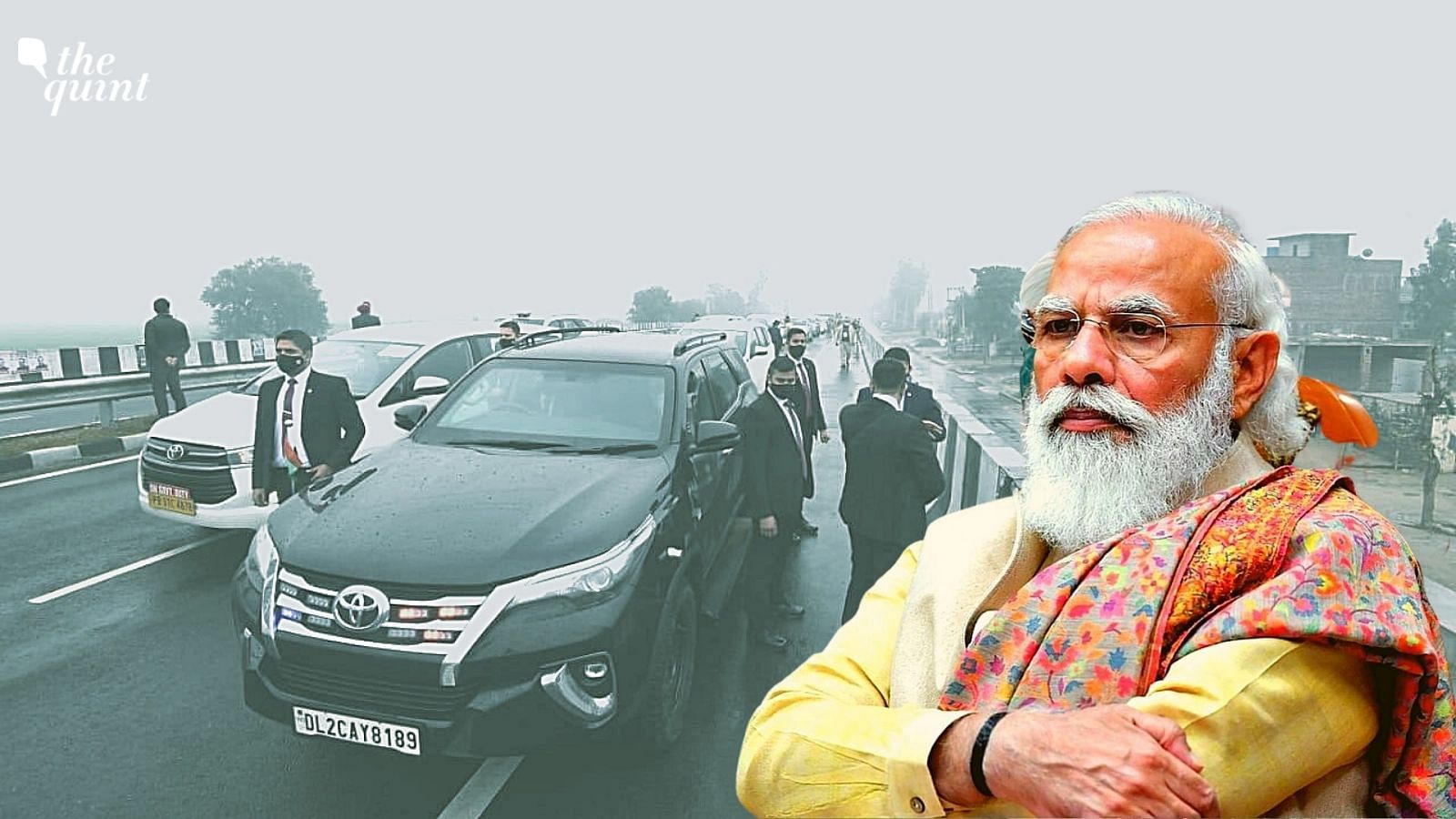 India PM Narendra Modi trapped on Punjab flyover in security