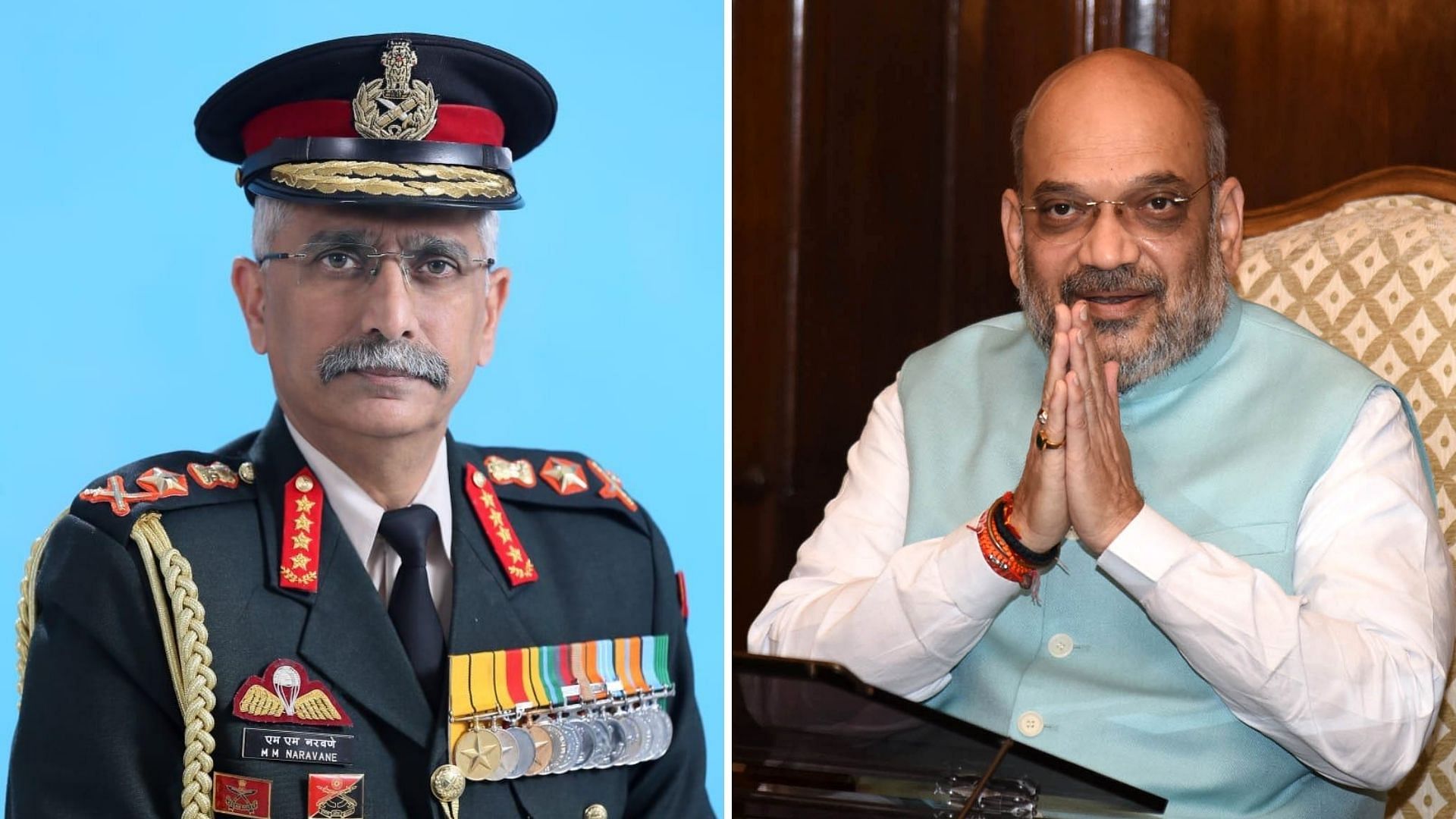 <div class="paragraphs"><p>Army Chief General MM Naravane and Union Home Minister Amit Shah.&nbsp;</p></div>