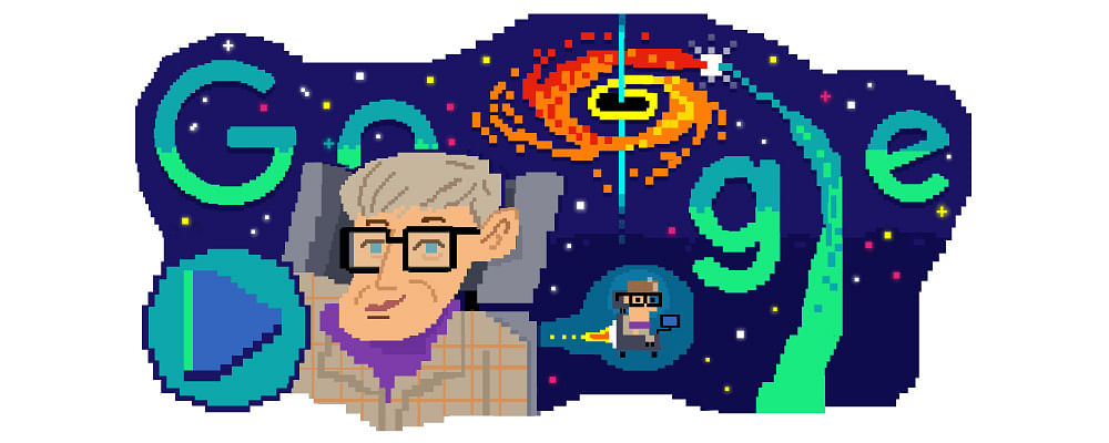 Google Doodle Celebrates 80th Birthday of Physicist Stephen Hawking