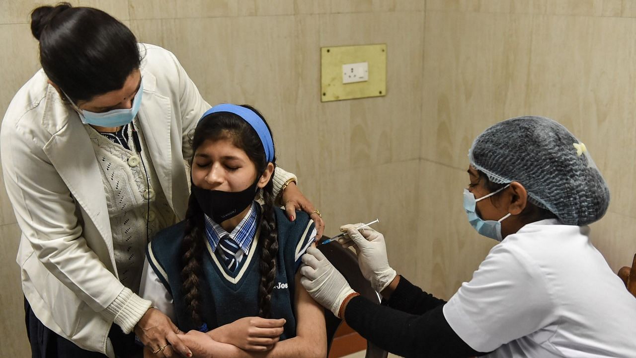 <div class="paragraphs"><p>In a welcome move, vaccination for children in the age group 15-18 began on Monday, 3 January, amid a hike in the COVID-19 cases in the country.</p></div>