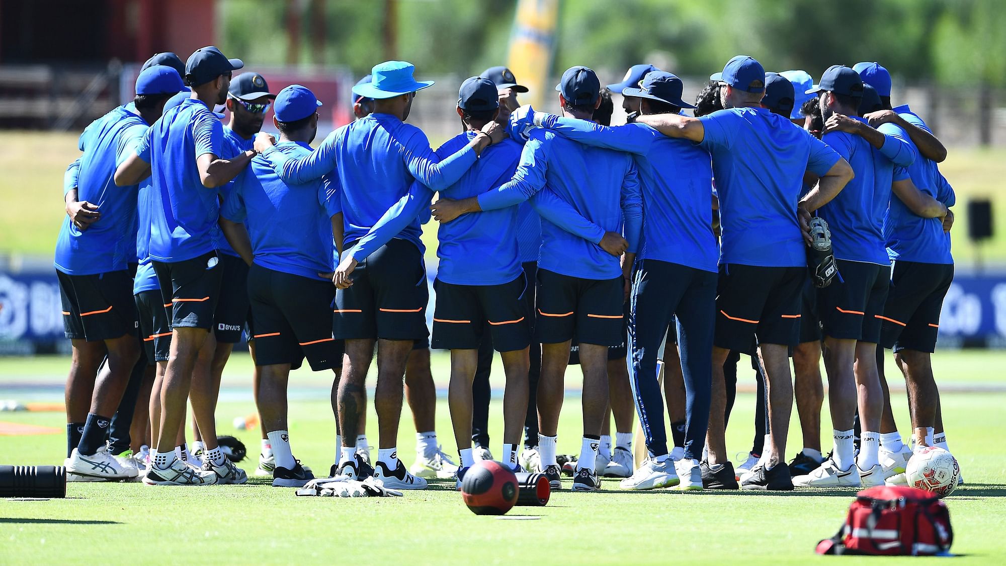 <div class="paragraphs"><p>Team India at training before the final ODI against SA.</p></div>