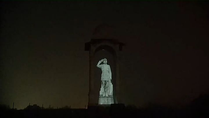 <div class="paragraphs"><p>Prime Minister Narendra Modi unveiled a hologram statue of freedom fighter Subhas Chandra Bose on the occasion of his 125th birth anniversary at India Gate in New Delhi, on Sunday, 23 January.</p></div>