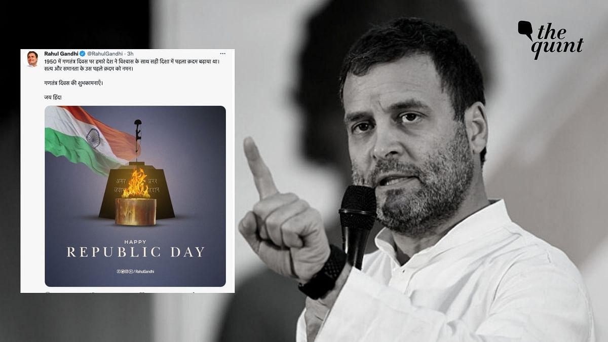 Rahul's Jibe at Centre With a Picture of Amar Jawan Jyoti in Republic Day Tweet