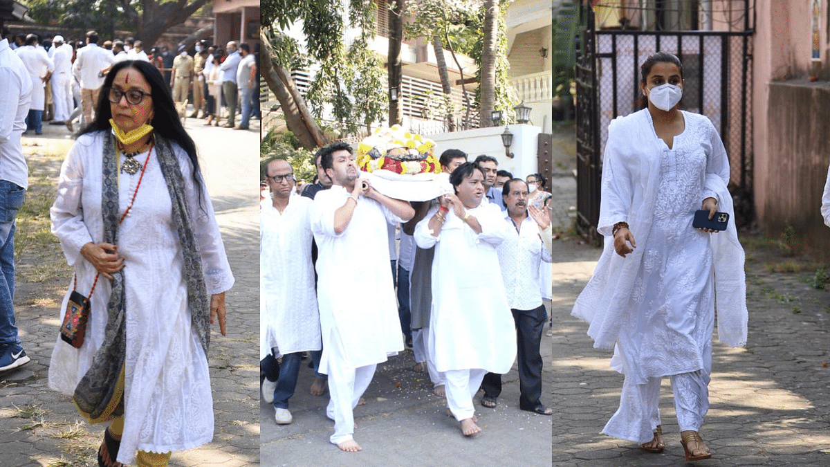 Pics: Bappi Lahiri Laid to Rest; Vidya Balan, Ila Arun Pay Last Respects
