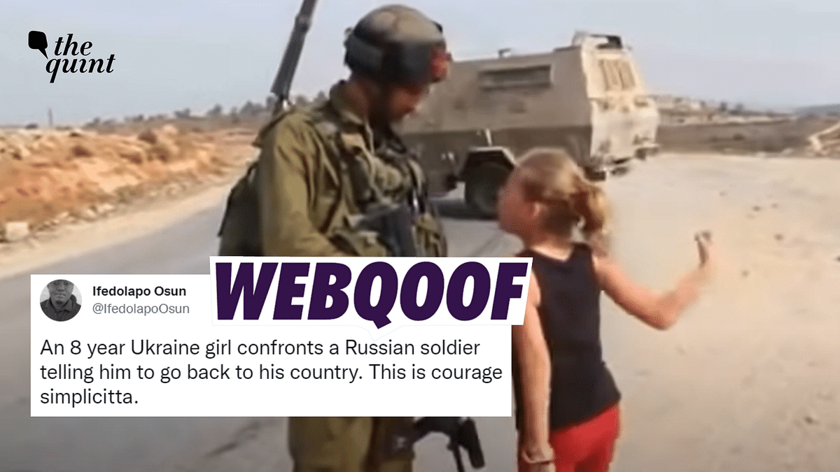 2012 Video From Palestine Shared as Ukrainian Girl Confronting Russian Soldier
