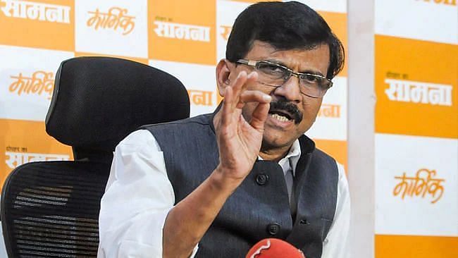 <div class="paragraphs"><p>Sanjay Raut, the Shiv Sena leader, held a press conference at the party's headquarters in Dadar.</p></div>
