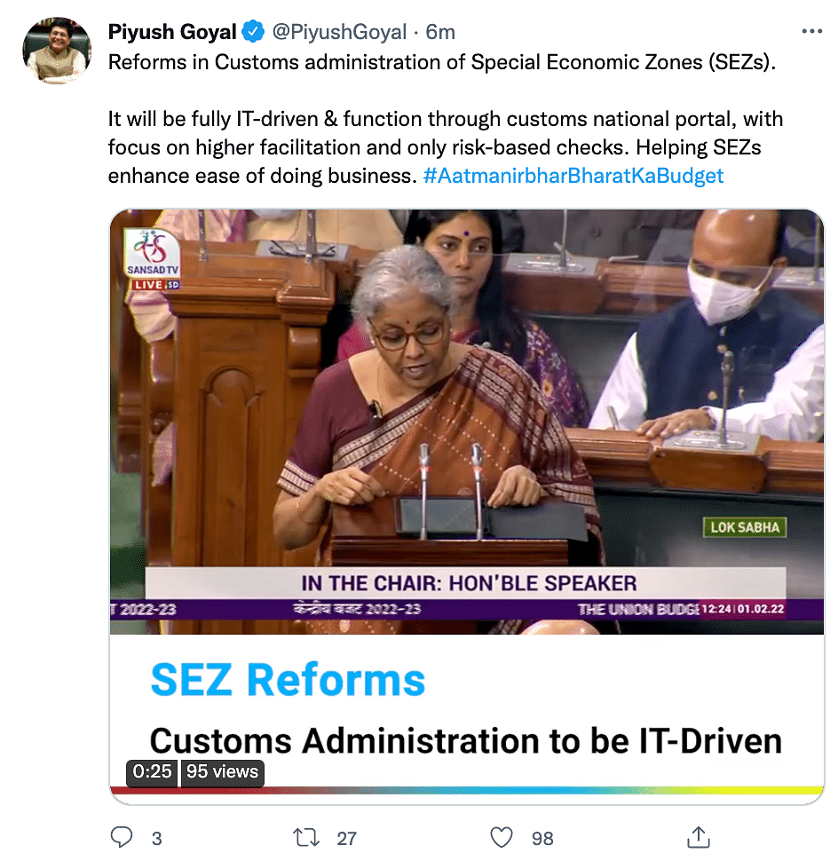 The PM is scheduled to speak on the budget and a 'self-reliant India' in detail on 2 February 2022.