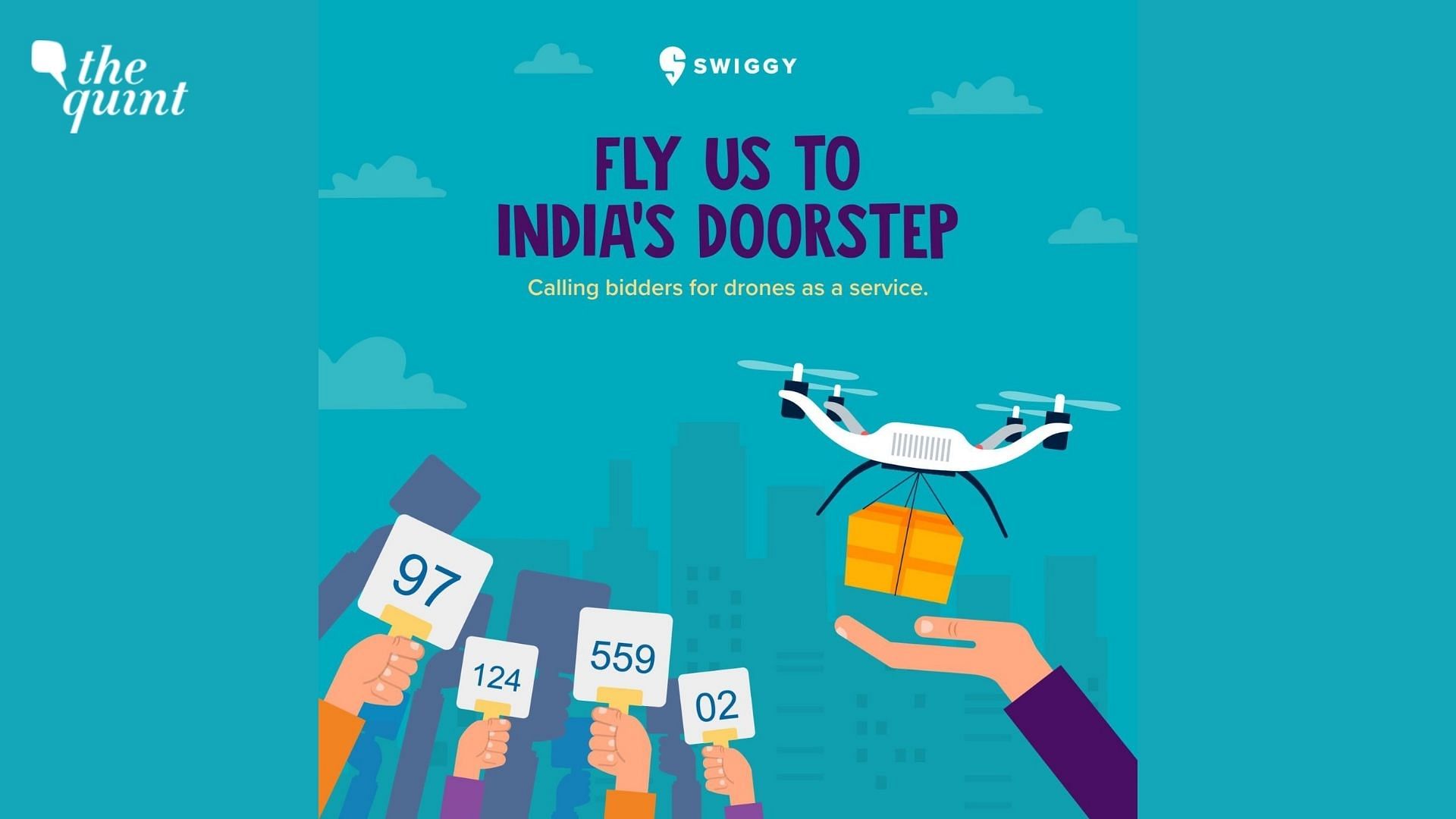 <div class="paragraphs"><p>Swiggy is also inviting bids from drone service providers for drone delivery of groceries and other essential items. Image used for representative purposes.</p></div>
