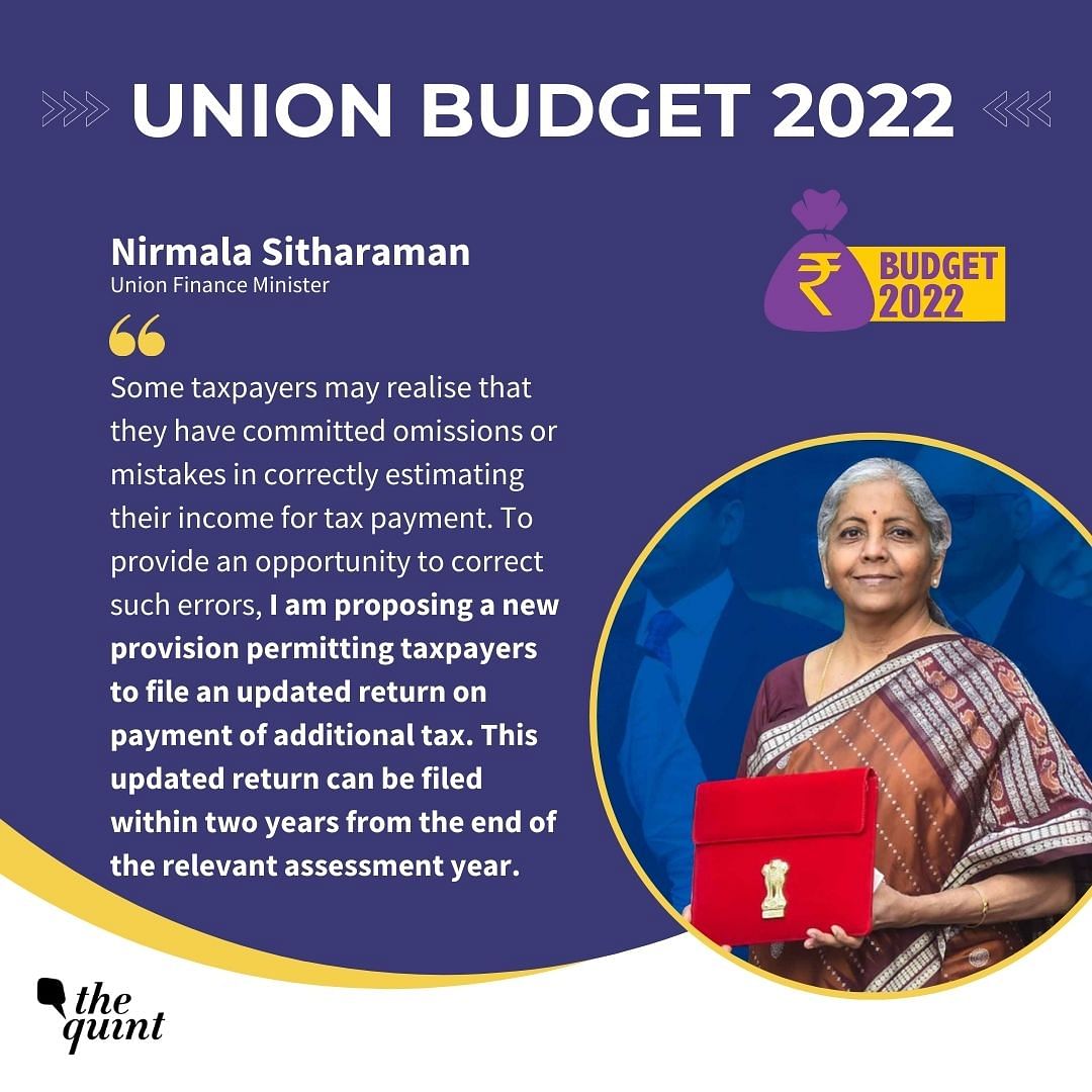 The Union Budget 2022 has not made any changes in the existing income tax slabs.