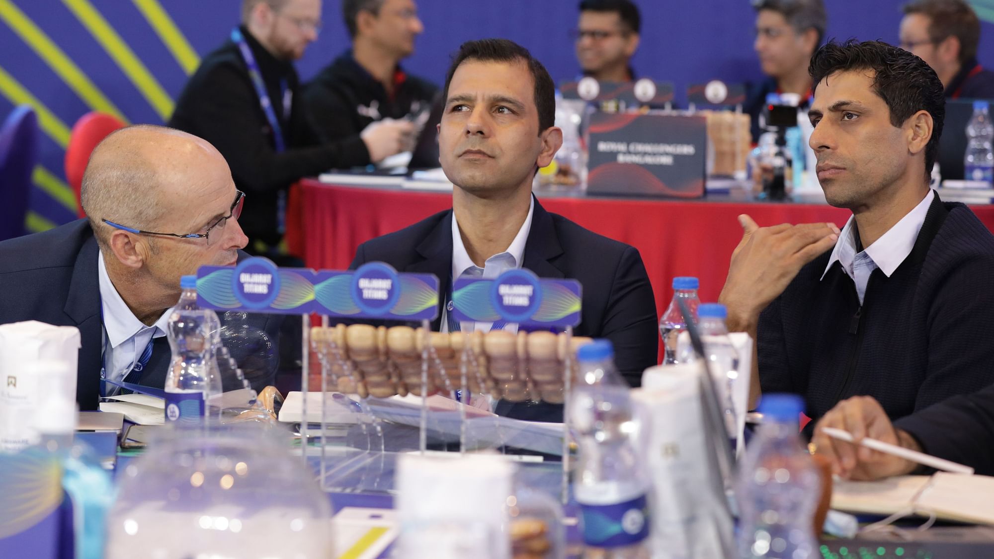 <div class="paragraphs"><p>IPL Auction: Gary Kirsten of Gujarat Titans, Vikram Solanki of Gujarat Titans, Ashish Nehra of Gujarat Titans</p></div>