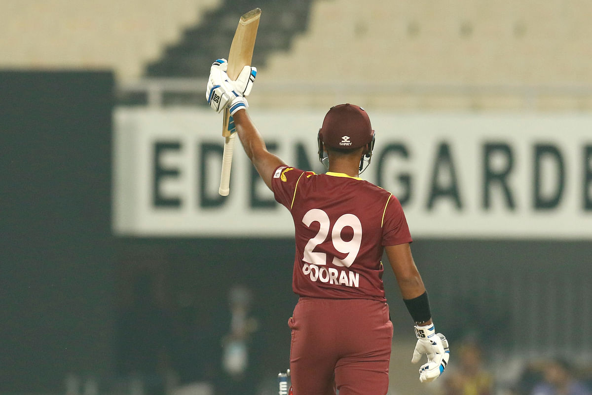 Nicolas Pooran scored a half century in the first T20I vs West Indies.