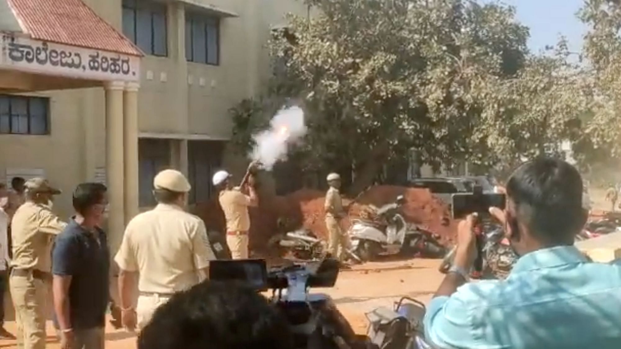 <div class="paragraphs"><p>In Davangere, students and protesters were lathi-charged on Tuesday and sprayed with tear gas as the law and order situation in the area deteriorated. Section 144 was also consequently imposed in the region.</p></div>