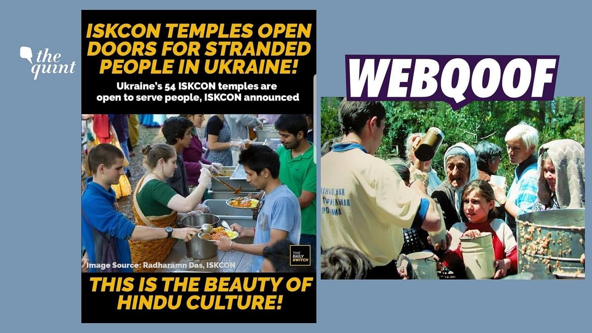 Old Images Shared To Claim ISKCON Temple Feeding People in Ukraine