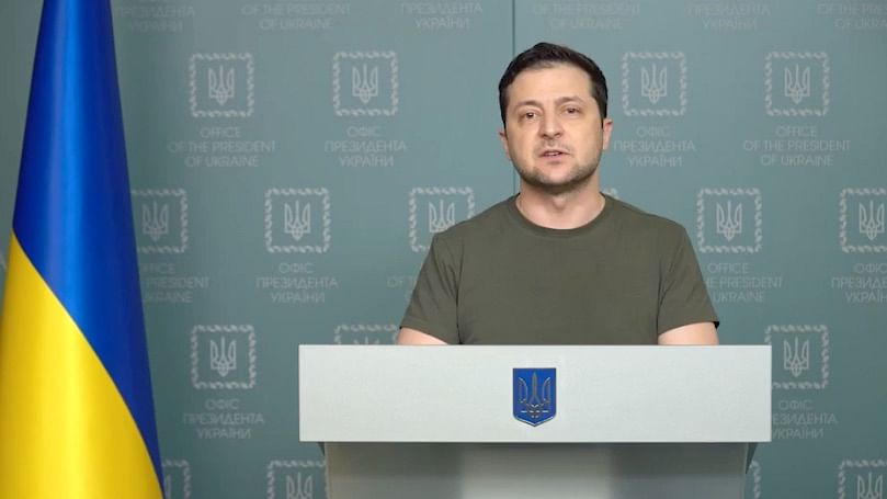 <div class="paragraphs"><p>Amid the Russian invasion, Ukrainian President Volodymyr Zelensky on Tuesday, 1 March, urged the European Union to prove that the bloc stands with Ukraine, a day after Kyiv signed a formal application to join the EU.</p></div>