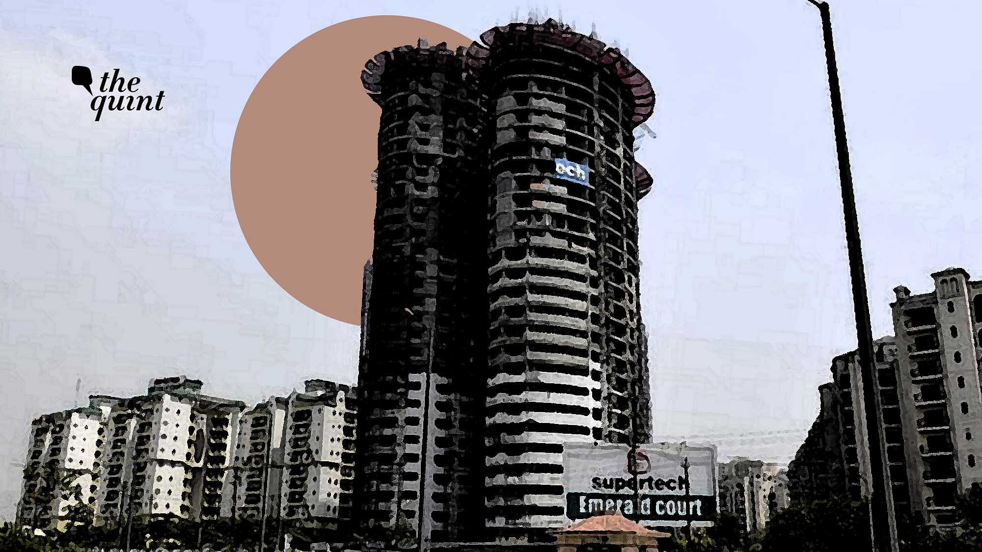 <div class="paragraphs"><p>The 32-storey Supertech Twin Towers in Noida.</p></div>
