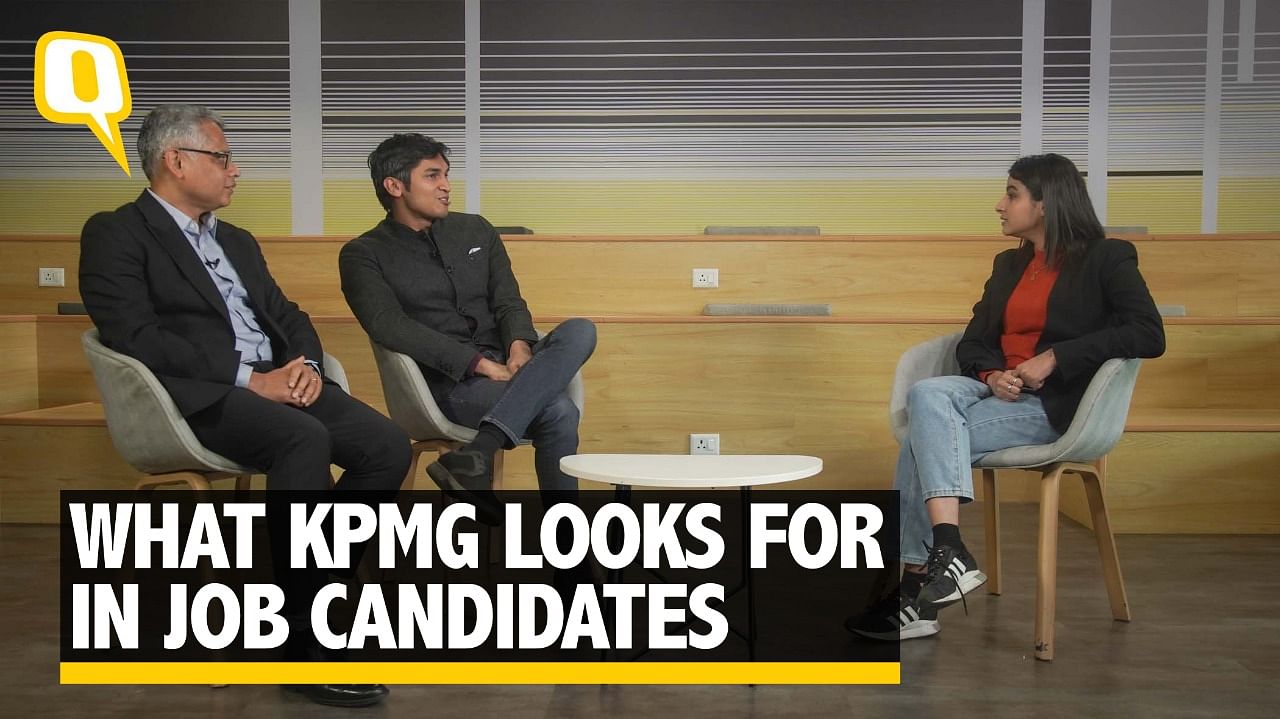 <div class="paragraphs"><p>Pratham Mittal, Founder of Masters’ Union, and Vijay Gogoi, Associate Partner at KPMG in India with The Quint's Sadhika Tiwari</p></div>