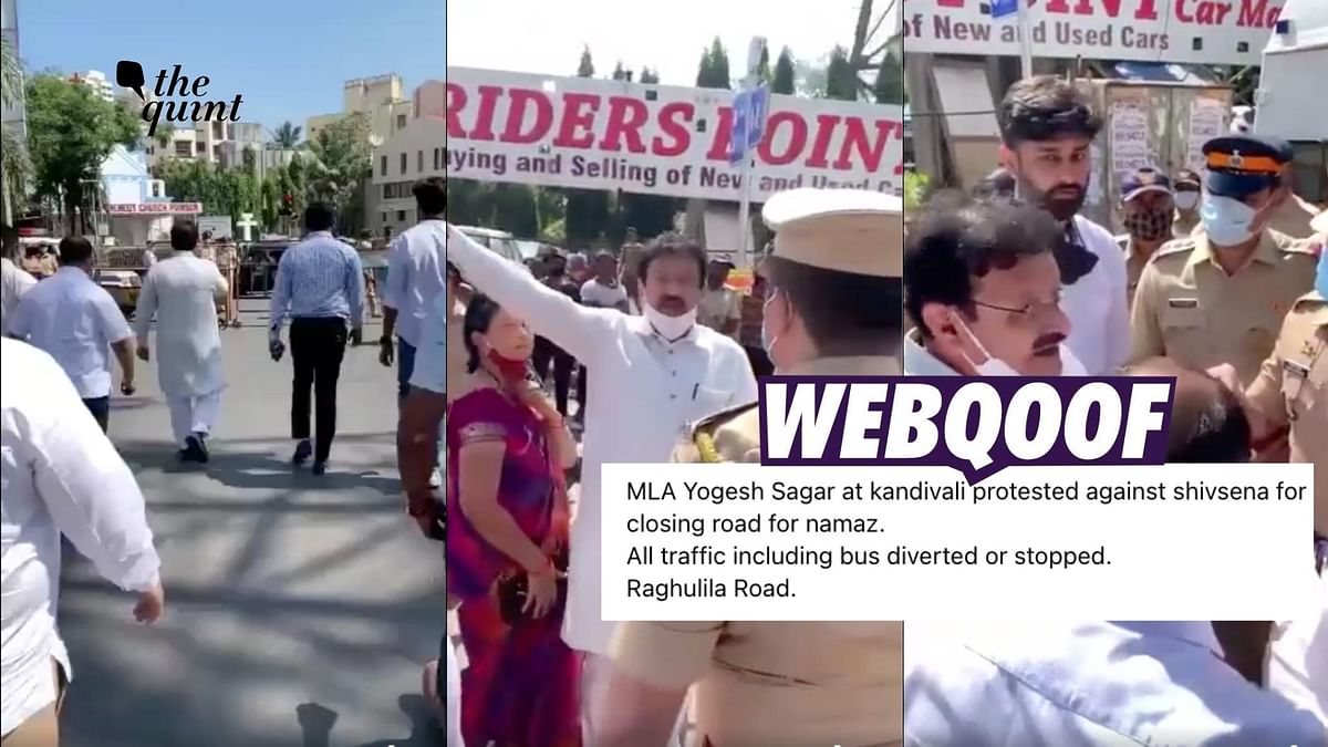 Video of BJP MLA's Argument With Mumbai Police Shared With a False Communal Spin