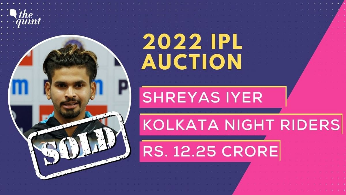 KKR had bought Shreyas Iyer in the 2022 IPL auction for Rs 12.25 crore.