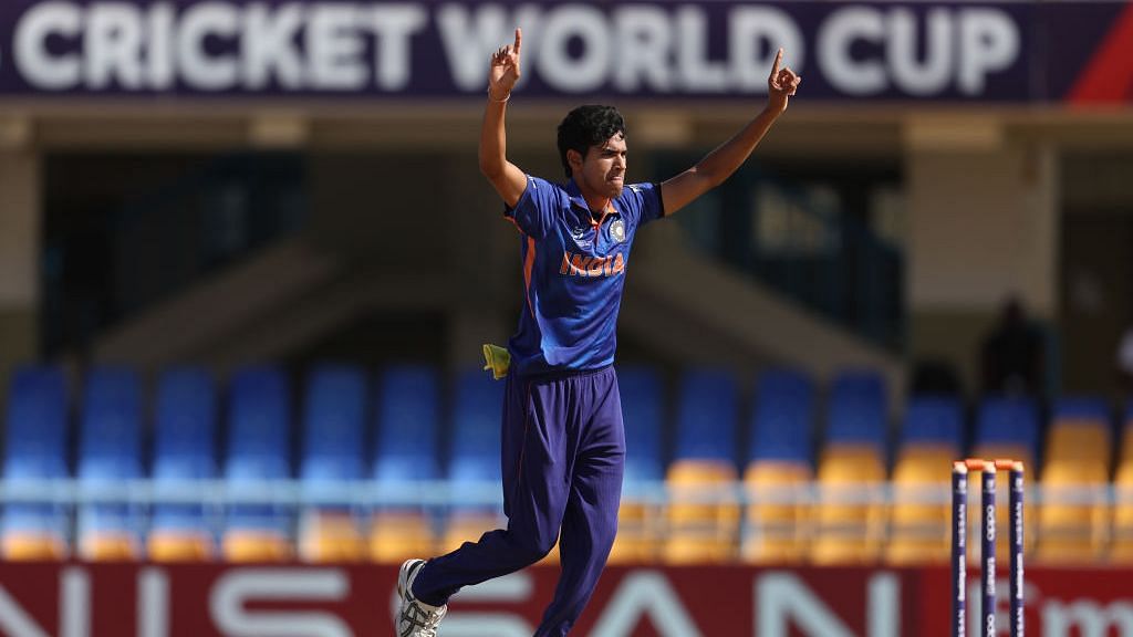 <div class="paragraphs"><p>Raj Bawa picked a five-wicket haul in the U-19 Cricket World Cup final.</p></div>