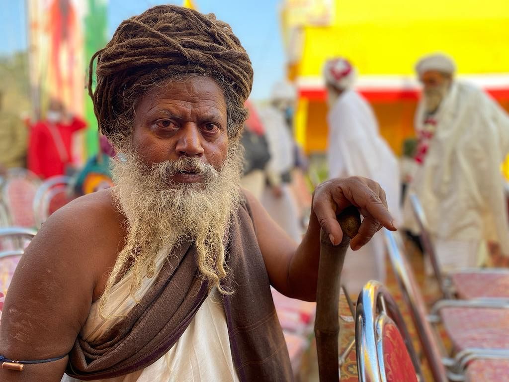 "This is a dharam sankat not a dharam sansad, that something like this is happening," said one of the sadhus.