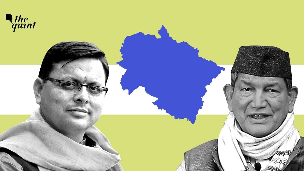 <div class="paragraphs"><p>Chief Minister Pushkar Singh Dhami of the BJP and Harish Rawat of the Congress party. Image used for representational purposes.&nbsp;</p></div>