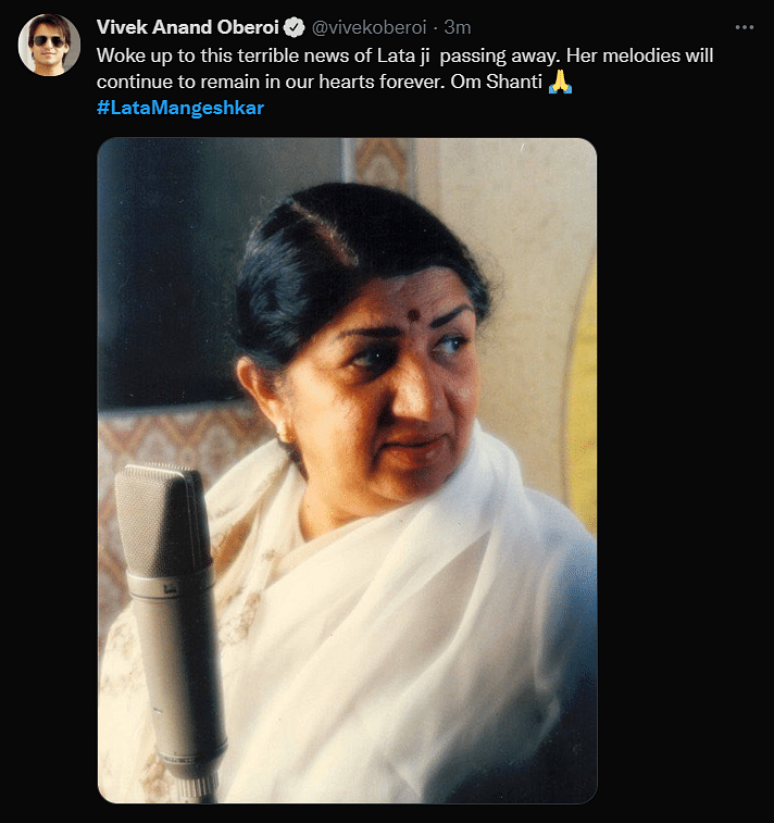 Zoya Akhtar, Hansal Mehta, and several other celebrities expressed their grief at Lata Mangeshkar's passing.
