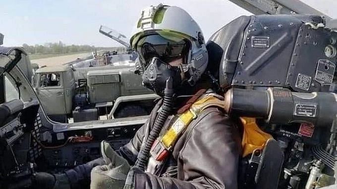 <div class="paragraphs"><p>The picture of the "Ghost of Kyiv" fighter pilot, shared widely by Ukrainian officials, who allegedly shot down 6 Russian fighter jets in the span of 30 hours.&nbsp;</p></div>