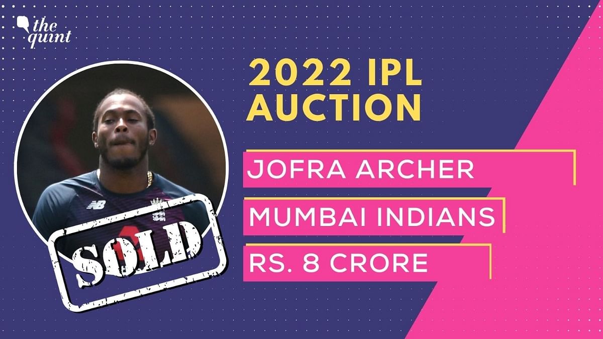 Jofra Archer was signed on for Rs 8 crore by Mumbai Indians. 