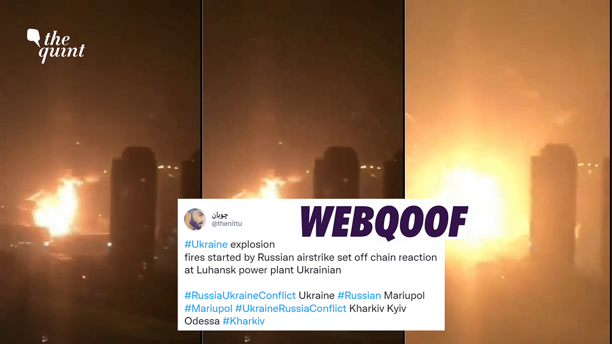 2015 Video of Explosion in China Shared as Russian Attack on Ukraine Power Plant