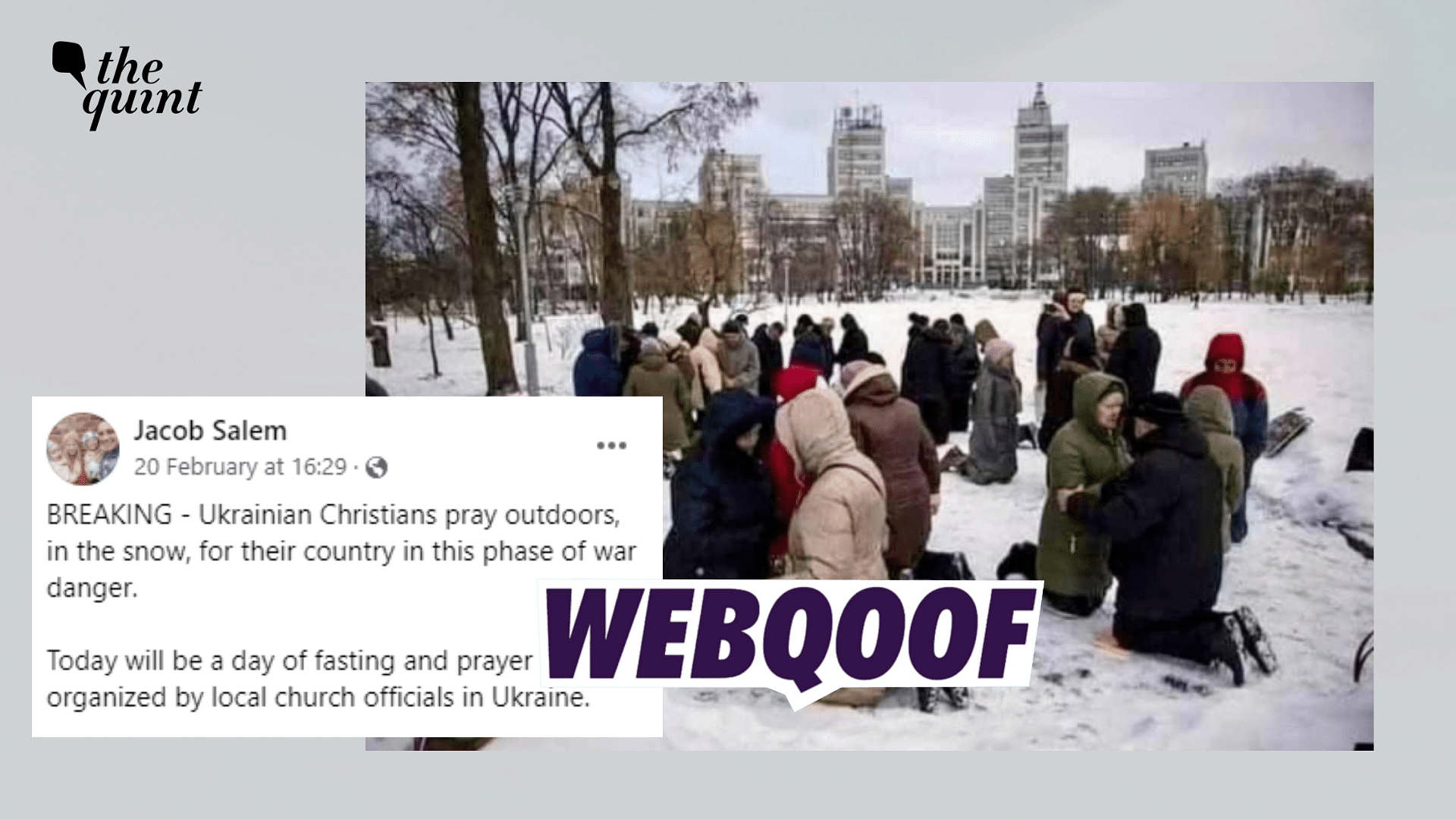 <div class="paragraphs"><p>Fact-Check | An old photograph of people praying has been incorrectly linked with the ongoing tensions between Russia and Ukraine.</p></div>