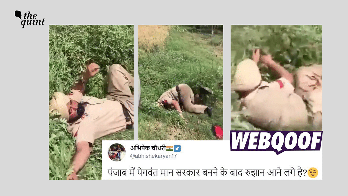 Old Video of Drunk Cop Falsely Linked To Aam Aadmi Party's Win in Punjab Polls
