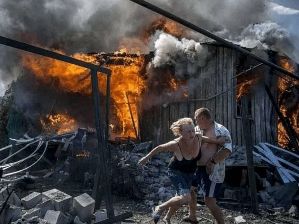 The images were taken during the conflict of 2014 following the ouster of former President Viktor Yanukovych.