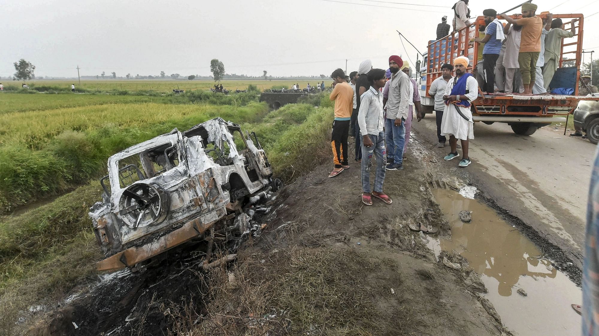 <div class="paragraphs"><p>Eight people, including four farmers, were killed in Uttar Pradesh's Lakhimpur Kheri in October, after being run over by a convoy of cars.</p></div>