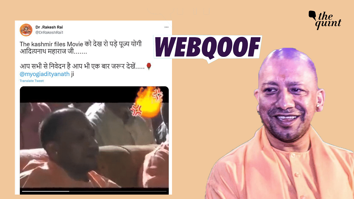 No, Video Doesn't Show Yogi Adityanath Crying While Watching 'The Kashmir Files'