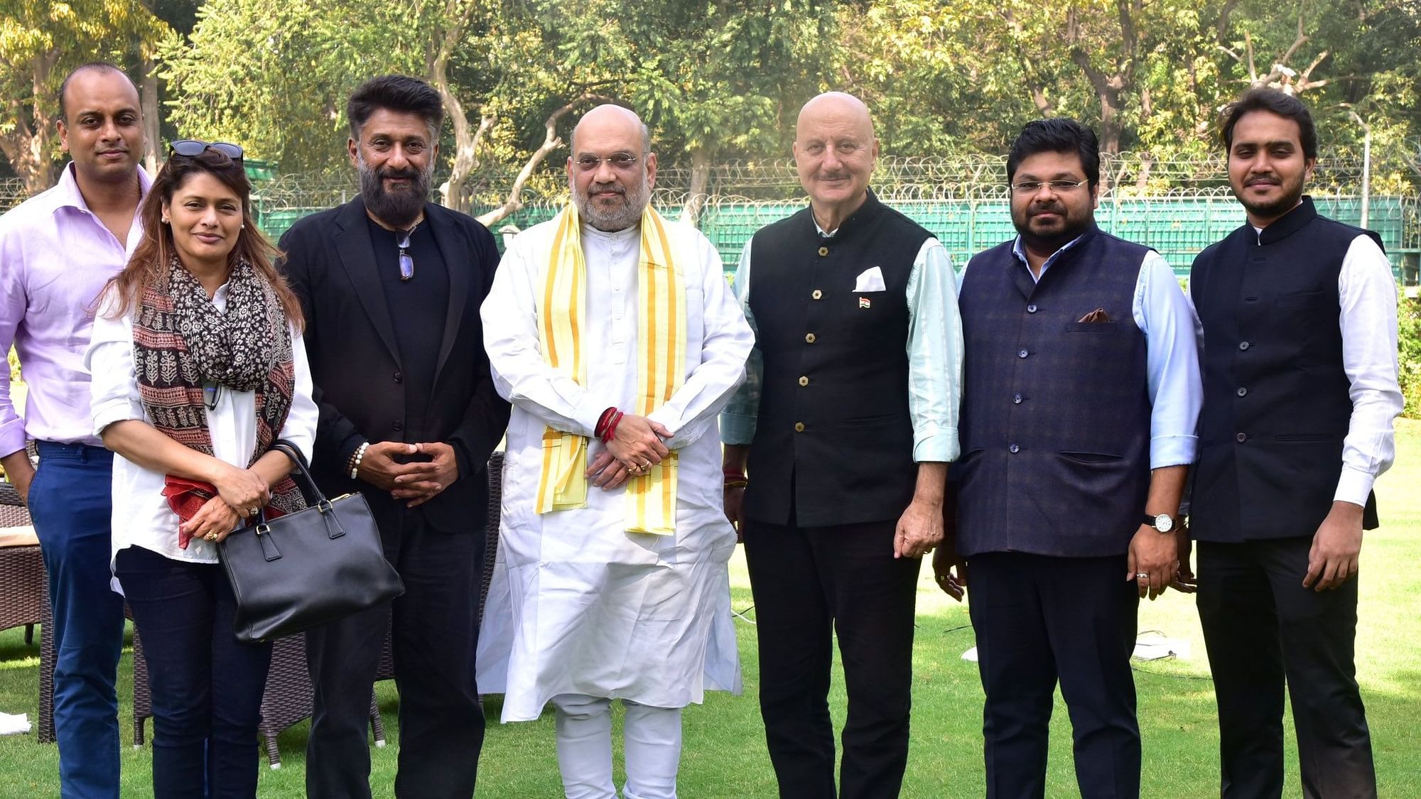 <div class="paragraphs"><p>Union Home Minister Amit Shah on Wednesday, 16 March, met with the team of the film The Kashmir Files, and hailed the movie based on the Kashmiri Pandit exodus of the early 1990s as a "bold representation of truth."</p></div>
