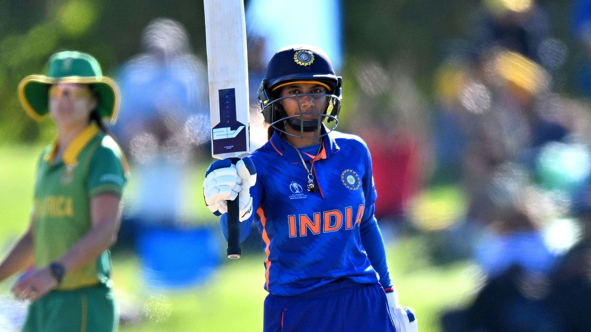 <div class="paragraphs"><p>Mithali Raj scored a half century in the 2022 ICC Women's ODI match vs South Africa.</p></div>