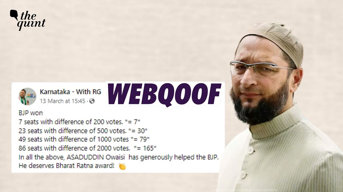 IANS Falls for Fake WhatsApp Post, Claims AIMIM Helped BJP Win 165 Seats in UP